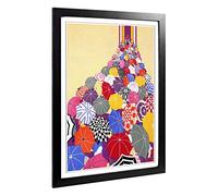 Big Box Art Framed Print of Vintage Travel Poster London Underground Design | Wall Art Picture | Home Decor for Kitchen, Living Room, Bedroom, Hallway, Black, A2 / 24.5x18 Inch / 62x45cm