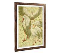 Big Box Art Framed Print of Vintage Van Hoytema. Theo Stork Family Design | Wall Art Picture | Home Decor for Kitchen, Living Room, Bedroom, Hallway, Walnut, A2 / 24.5x18 Inch / 62x45cm