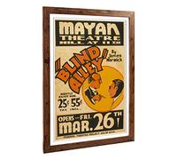Big Box Art Framed Print of Vintage WPA Poster Blind Alley Design | Wall Art Picture | Home Decor for Kitchen, Living, Dining Room, Bedroom, Hallway, Office, Walnut, A2 / 24.5x18 Inch / 62x45cm