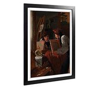Big Box Art Framed Print of Wilhelm Bendz A Young Artist Design | Wall Art Picture | Home Decor for Kitchen, Living, Dining Room, Bedroom, Hallway, Office, Black, A2 / 24.5x18 Inch / 62x45cm