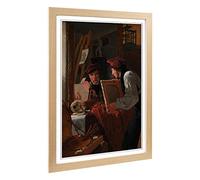 Big Box Art Framed Print of Wilhelm Bendz A Young Artist Design | Wall Art Picture | Home Decor for Kitchen, Living, Dining Room, Bedroom, Hallway, Office, Oak, A2 / 24.5x18 Inch / 62x45cm