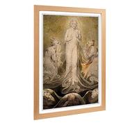 Big Box Art Framed Print of William Blake Illustration 4 Design | Wall Art Picture | Home Decor for Kitchen, Living, Dining Room, Bedroom, Hallway, Office, Oak, A2 / 24.5x18 Inch / 62x45cm