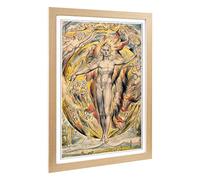 Big Box Art Framed Print of William Blake Sun at his Eastern Gate Design | Wall Art Picture | Home Decor for Kitchen, Living Room, Bedroom, Hallway, Oak, A2 / 24.5x18 Inch / 62x45cm