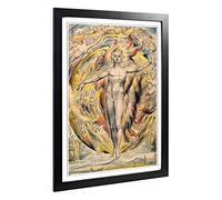 Big Box Art Framed Print of William Blake Sun at his Eastern Gate Design | Wall Art Picture | Home Decor for Kitchen, Living Room, Bedroom, Hallway, Black, A2 / 24.5x18 Inch / 62x45cm