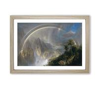 Big Box Art Frederic Edwin Church Rainy Season in The Tropics Framed Wall Art Picture Print Ready to Hang, Oak A2 (62 x 45 cm)