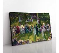 Big Box Art George Bellows Tennis at Newport Canvas Wall Art Print Ready to Hang Picture, 76 x 50 cm (30 x 20 Inch), Multi-Coloured