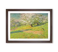Big Box Art George Herbert Baker Apple Blossoms Framed Wall Art Picture Print Ready to Hang, Walnut A2 (62 x 45 cm)