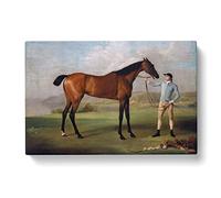 Big Box Art George Stubbs Molly Long Legs Horse with her Jockey Canvas Wall Art Print Ready to Hang Picture, 30 x 20 Inch (76 x 50 cm), Multi-Coloured