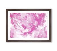 Big Box Art Go My Own Way in Abstract Framed Wall Art Picture Print Ready to Hang, Walnut A2 (62 x 45 cm)