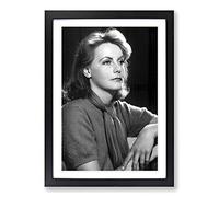 Big Box Art Greta Garbo Framed Wall Art Picture Print Ready to Hang, Oak A2 (62 x 45 cm)
