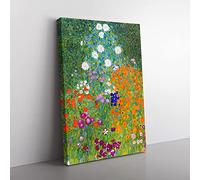 Big Box Art Gustav Klimt Flower Garden Canvas Wall Art Print Ready to Hang Picture, 76 x 50 cm (30 x 20 Inch), Multi-Coloured