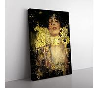 Big Box Art Gustav Klimt Judith Coal Black Canvas Wall Art Print Ready to Hang Picture, 76 x 50 cm (30 x 20 Inch), Multi-Coloured