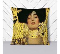Big Box Art Gustav Klimt Judith - Cushion Cover Throw Pillow with Insert for Sofa Chair Bed - Double-sided - 40x40 cm