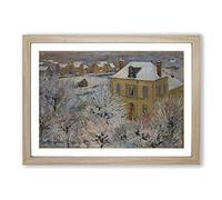 Big Box Art Gustave Loiseau Snowy Landscape Framed Wall Art Picture Print Ready to Hang, Oak A2 (62 x 45 cm)