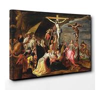 Big Box Art Hans von Aachen The Crucifixion Canvas Wall Art Print Ready to Hang Picture, 30 x 20 Inch (76 x 50 cm), Multi-Coloured