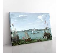 Big Box Art Hendrick Cornelisz Vroom Ships Canvas Wall Art Print Ready to Hang Picture, 76 x 50 cm (30 x 20 Inch), Multi-Coloured