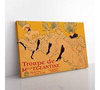 Big Box Art Henri de Toulouse-Lautrec Kicking it Up Canvas Wall Art Print Ready to Hang Picture, 76 x 50 cm (30 x 20 Inch), Multi-Coloured