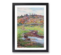 Big Box Art Henry Moret Lands Cape at Point Evan Framed Wall Art Picture Print Ready to Hang, Oak A2 (62 x 45 cm)