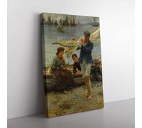 Big Box Art Henry Scott Tuke Returning Canvas Wall Art Print Ready to Hang Picture, 76 x 50 cm (30 x 20 Inch), Multi-Coloured