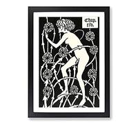 Big Box Art Hermaphroditus by Aubrey Beardsley Framed Wall Art Picture Print Ready to Hang, Black A2 (62 x 45 cm)