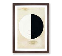 Big Box Art Hilma af Klint Buddha's Standpoint Framed Wall Art Picture Print Ready to Hang, Walnut A2 (62 x 45 cm)