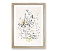 Big Box Art Hope and Destruction by Paul Klee Framed Wall Art Picture Print Ready to Hang, Oak A2 (62 x 45 cm)