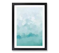 Big Box Art Hovering Cloud in Abstract Framed Wall Art Picture Print Ready to Hang, Black A2 (62 x 45 cm)