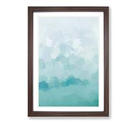 Big Box Art Hovering Cloud in Abstract Framed Wall Art Picture Print Ready to Hang, Walnut A2 (62 x 45 cm)