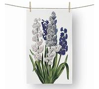 Big Box Art Hyacinth Flowers by Robert John Thornton - 100% Cotton (72 x 44 cm) Kitchen Tea Towel, Dish Cloth for Drying, Cleaning and Washing - Absorbent and Quick Drying