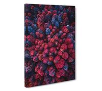 Big Box Art Imaginary Forest Canvas Wall Art Framed Picture Print, 30 x 20 Inch (76 x 50 cm), Red, Maroon, Blue, Pink