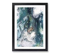 Big Box Art Imagine The Story in Abstract Framed Wall Art Picture Print Ready to Hang, Black A2 (62 x 45 cm)