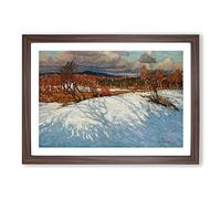 Big Box Art In Algonquin Park Vol.2 by Tom Thomson Framed Wall Art Picture Print Ready to Hang, Walnut A2 (62 x 45 cm)