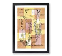 Big Box Art In The Spirit of Hoffmann by Paul Klee Framed Wall Art Picture Print Ready to Hang, Black A2 (62 x 45 cm)