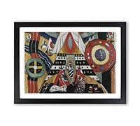 Big Box Art Indian Composition by Marsden Hartley Framed Wall Art Picture Print Ready to Hang, Black A2 (62 x 45 cm)