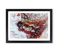 Big Box Art Infinite Love in Abstract Framed Wall Art Picture Print Ready to Hang, Black A2 (62 x 45 cm)