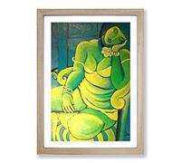 Big Box Art Ismael Nery Painting Framed Wall Art Picture Print Ready to Hang, Oak A2 (62 x 45 cm)