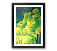Big Box Art Ismael Nery Painting Framed Wall Art Picture Print Ready to Hang, Oak A2 (62 x 45 cm)