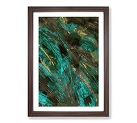 Big Box Art It Takes Two in Abstract Framed Wall Art Picture Print Ready to Hang, Walnut A2 (62 x 45 cm)