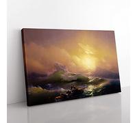 Big Box Art Ivan Aivazovsky The Ninth Wave Canvas Wall Art Print Ready to Hang Picture, 76 x 50 cm (30 x 20 Inch), Multi-Coloured