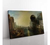 Big Box Art J.M.W. Turner Dido Building Carthage Canvas Wall Art Print Ready to Hang Picture, 76 x 50 cm (30 x 20 Inch), Multi-Coloured