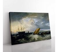 Big Box Art J.M.W. Turner heerness as Seen from The Nore Canvas Wall Art Print Ready to Hang Picture, 76 x 50 cm (30 x 20 Inch), Multi-Coloured