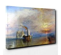 Big Box Art J.M.W. Turner The Fighting Temeraire Canvas Print 30x20 Inch