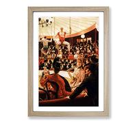 Big Box Art James Tissot The Circus Lover Framed Wall Art Picture Print Ready to Hang, Oak A2 (62 x 45 cm)