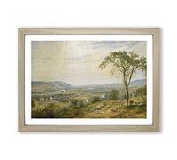 Big Box Art Jasper Francis Cropsey The Valley Framed Wall Art Picture Print Ready to Hang, Oak A2 (62 x 45 cm)