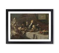 Big Box Art Jean-Louis Forain A Night at Maxims Framed Wall Art Picture Print Ready to Hang, Oak A2 (62 x 45 cm)