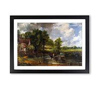 Big Box Art John Constable The Hay Wain Framed Wall Art Picture Print Ready to Hang, Oak A2 (62 x 45 cm)