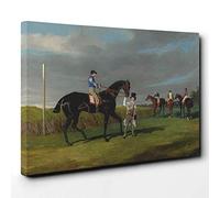 Big Box Art John Frederick Herring Sr Horse Racing Canvas Wall Art Print Ready to Hang Picture, 30 x 20 Inch (76 x 50 cm), Multi-Coloured