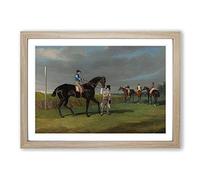 Big Box Art John Frederick Herring The Doncaster Gold Cup Framed Wall Art Picture Print Ready to Hang, Oak A2 (62 x 45 cm)