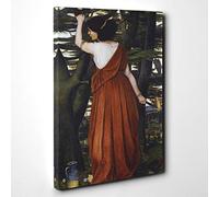 Big Box Art John Roddam Spencer Stanhope Lady with a Torch Canvas Wall Art Print Ready to Hang Picture, 30 x 20 Inch (76 x 50 cm), Multi-Coloured