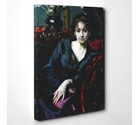 Big Box Art John Singer Sargent Isabella Stewart Gardner Canvas Wall Art Print Ready to Hang Picture, 30 x 20 Inch (76 x 50 cm), Multi-Coloured